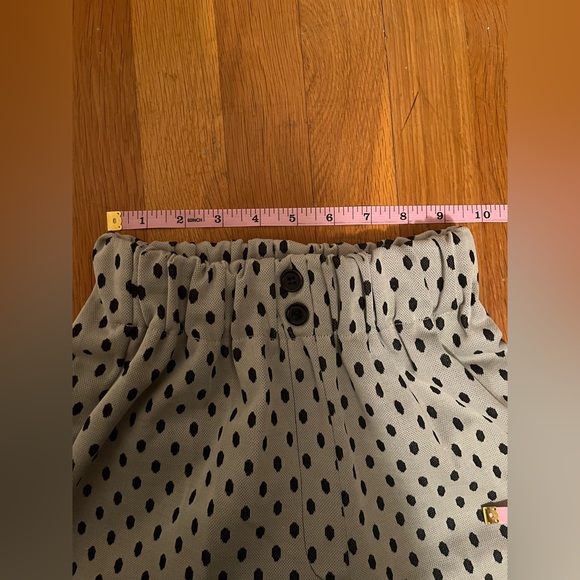 Vintage Polkadot Elastic Waist High waisted Bellbottom 70s Pants XS/XXS - Picture 4 of 10